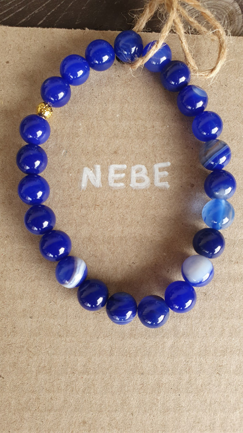 Minerální náramek NEBE — foto 2