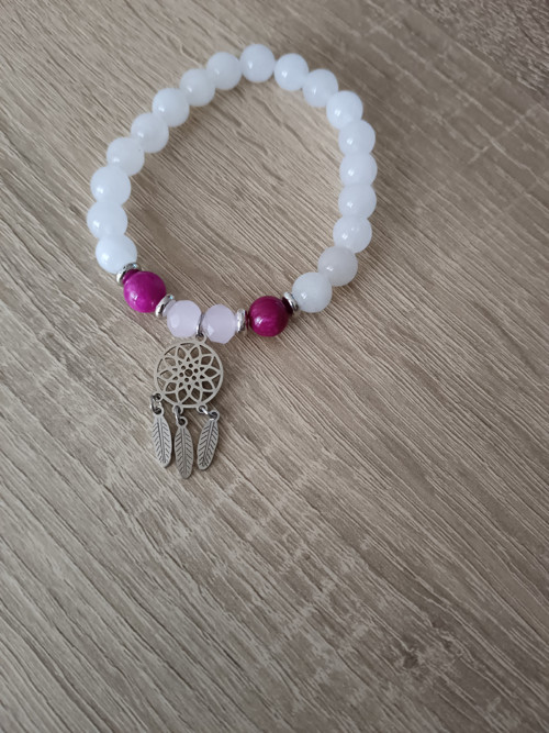 Boho náramek z měsíčního kamene — foto 3