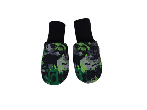 Dětské softshellové rukavice 2-Dino maskáč + černá — foto 3