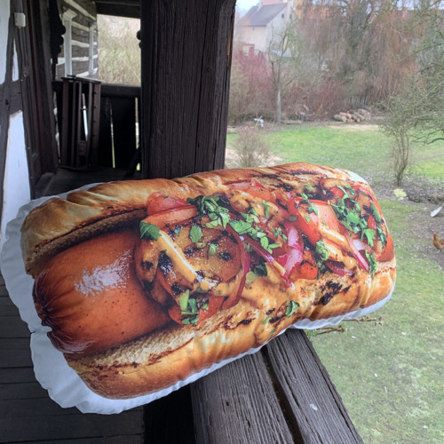 Velký Hot dog - 3D polštář — foto 2