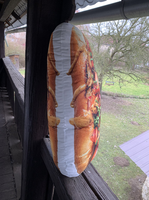 Velký Hot dog - 3D polštář — foto 3