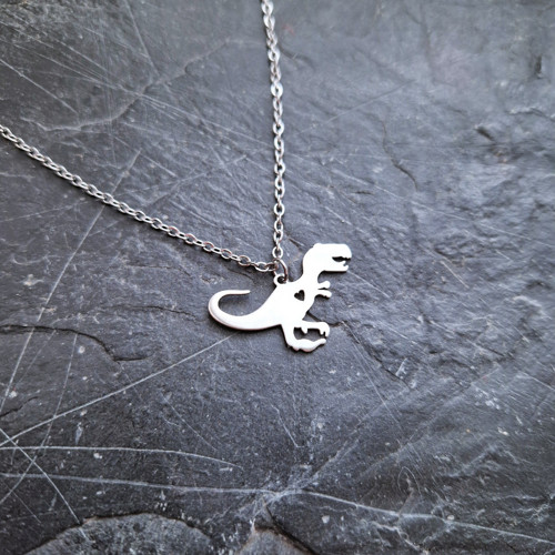 Ocelový náhrdelník*T-Rex*dinosaur — foto 3