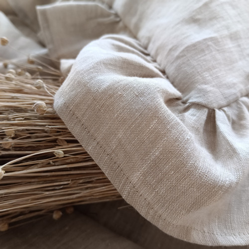 100% len NATURAL MELANGE 165g/m2, šíře 250cm extra — foto 5