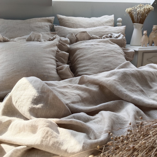 100% len NATURAL MELANGE 165g/m2, šíře 250cm extra — foto 4