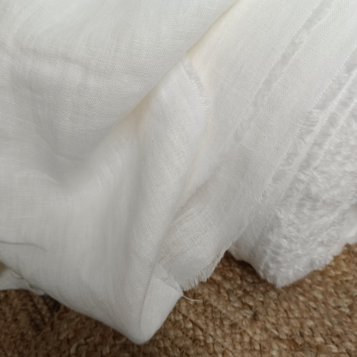 100% len OPTICAL WHITE 190 g/m2, šíře 250cm extra — foto 2