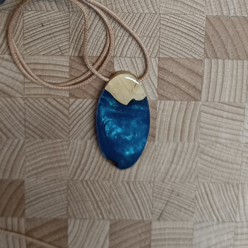 Přívěsek modrý metal No. 1303 — foto 4