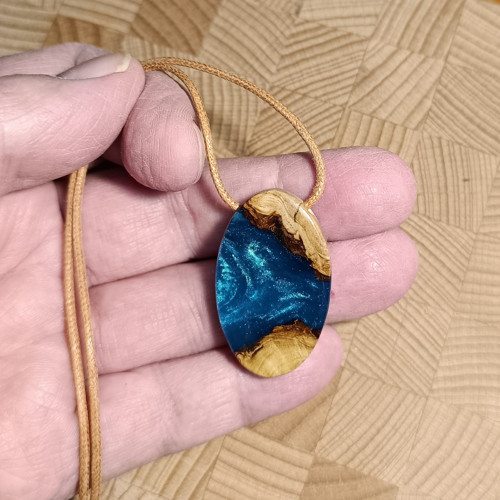 Přívěsek modrý metal No. 1304 — foto 5
