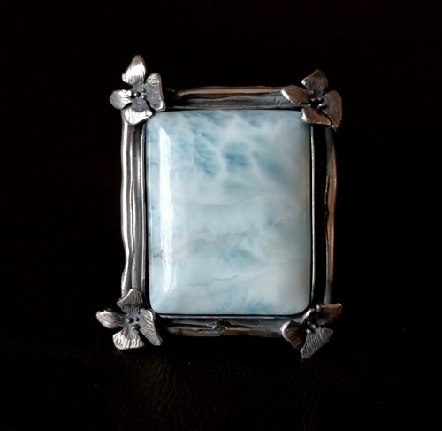 Prsten Larimar, Ag 925/1000 — foto 2