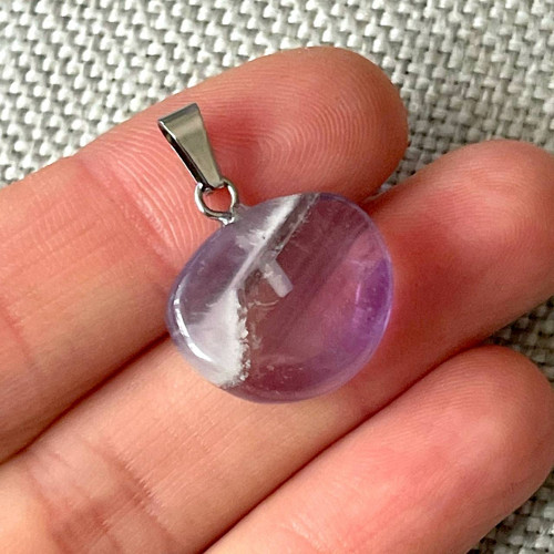 Přívěsek s fluoritem E063 — foto 5