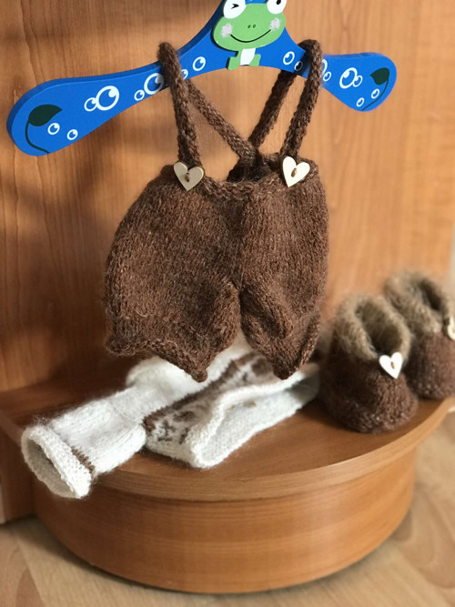 Pletený medvídek v boho stylu — foto 6