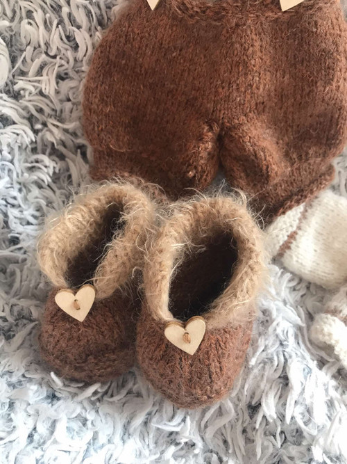 Pletený medvídek v boho stylu — foto 4