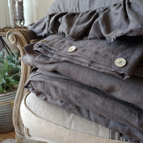 100% len NORMANDY GREY 205 g/m2 — foto 3
