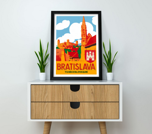 Vintage plakát Bratislava — foto 6
