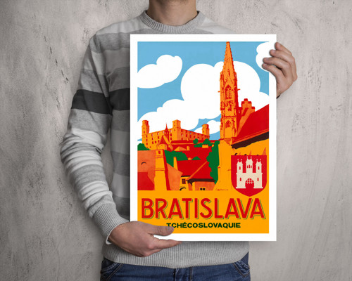 Vintage plakát Bratislava — foto 3