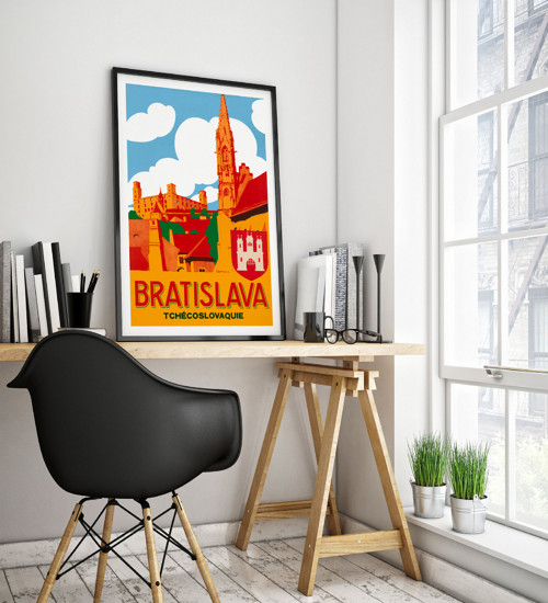 Vintage plakát Bratislava — foto 4