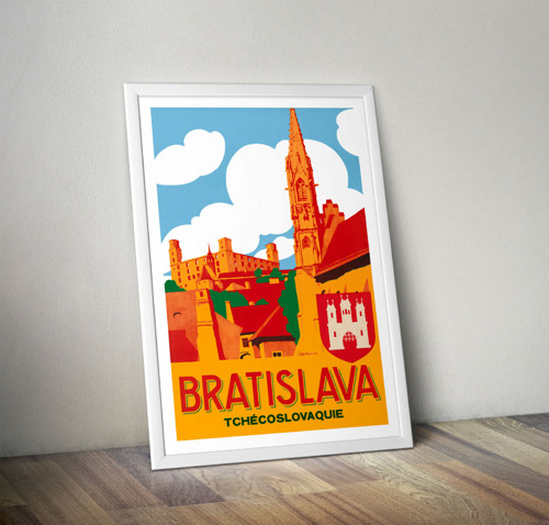 Vintage plakát Bratislava — foto 5
