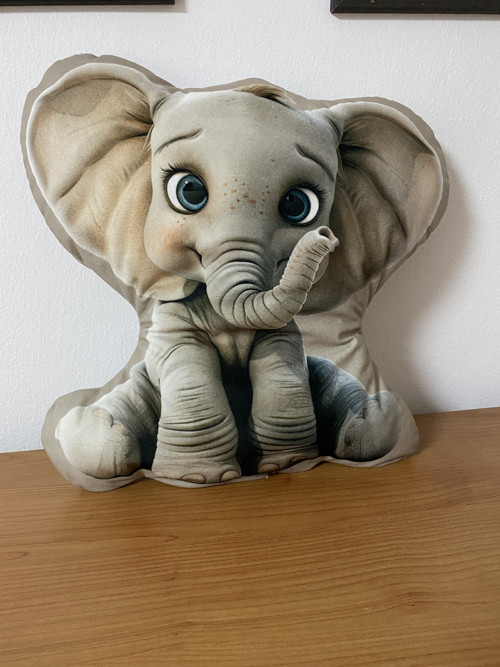 Polštář 3D - Slůňátko velké — foto 3