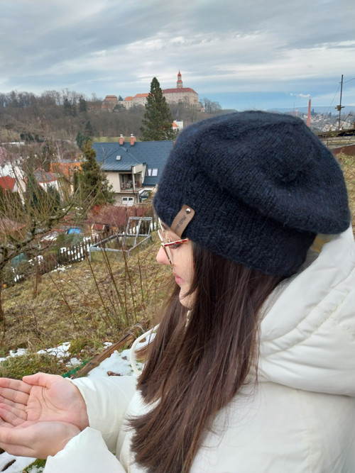 Pletený baret — foto 5