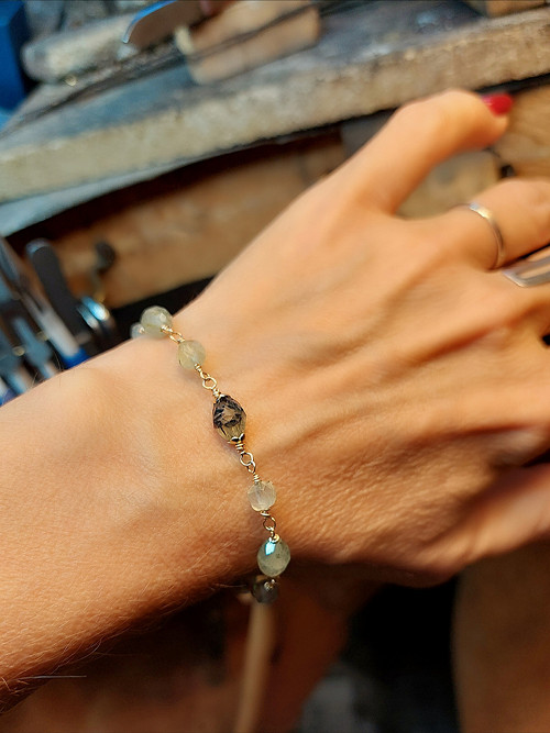 "VERO" GOLD FILLED 14Kt, prehnit — foto 5