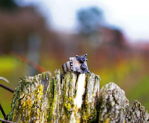 Nerezový prsten.... " Owl ". — foto 3