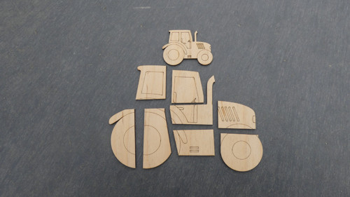 Traktor-skládačka s magnety — foto 2