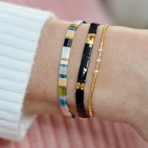 Sada 3 náramků Miyuki v boho stylu — foto 3