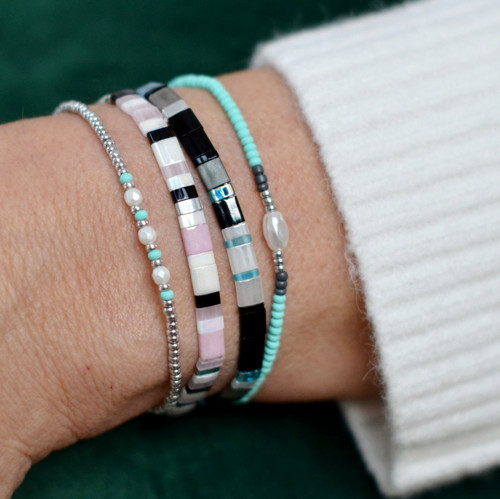 Sada 4 náramků Miyuki v boho stylu — foto 3