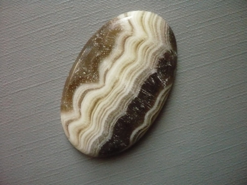Kabošon - kalcit zebra 39 mm, č.4f — foto 2