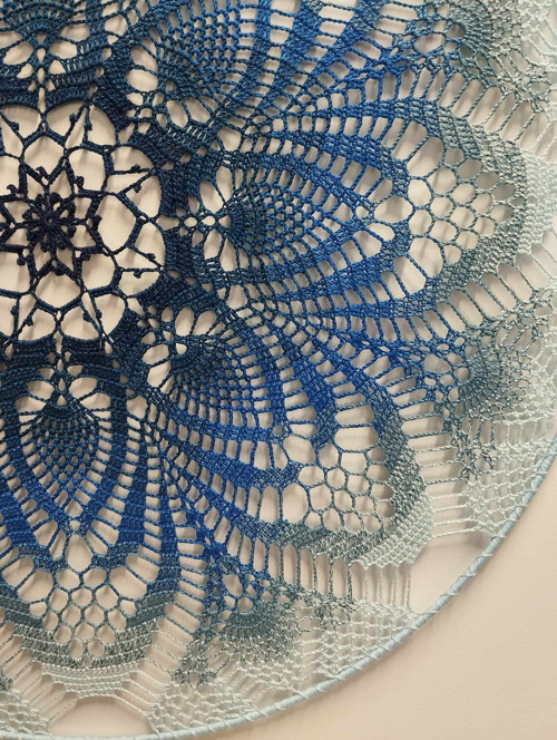 Háčkovaná mandala 40 cm — foto 4