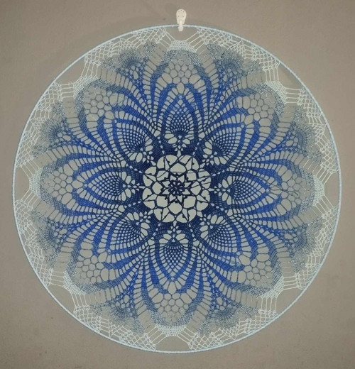 Háčkovaná mandala 40 cm — foto 6