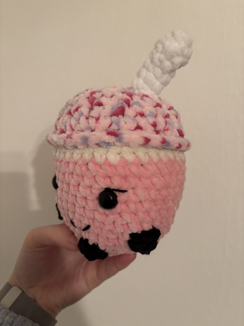 Růžové bubble tea — foto 4