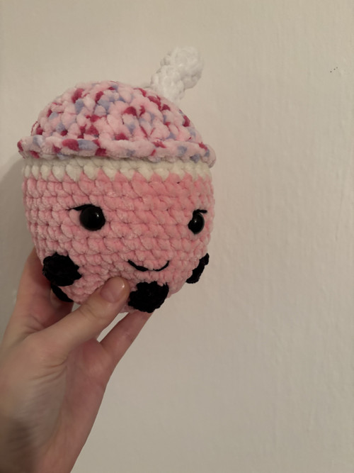 Růžové bubble tea — foto 3