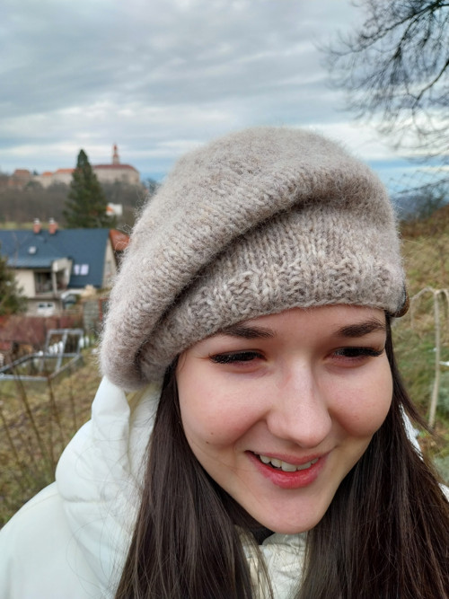 Pletený baret — foto 4