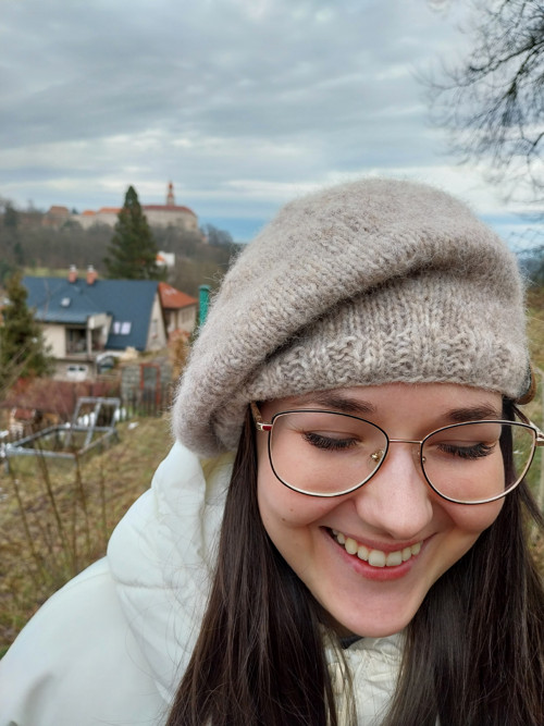 Pletený baret — foto 3