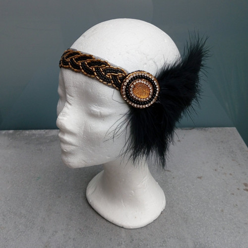 Great Gatsby Black... čelenka — foto 2