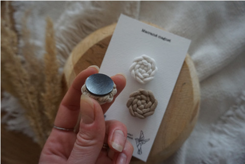 Macramé magnety (Natural) — foto 2