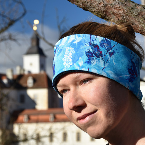 Čelenka s fleecem - Modřounká — foto 2