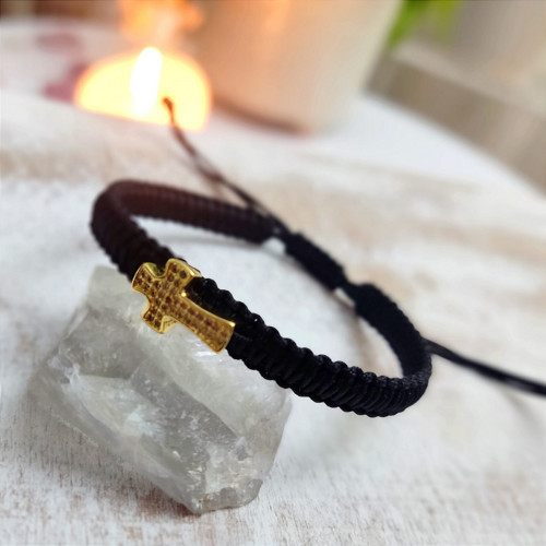 Shamballa náramek s křížkem — foto 3