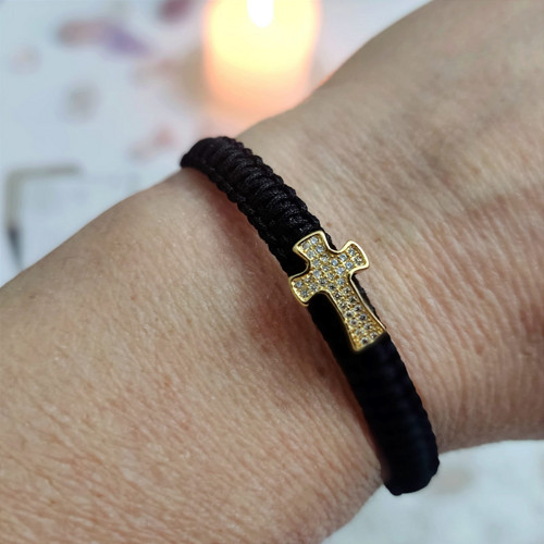 Shamballa náramek s křížkem — foto 2
