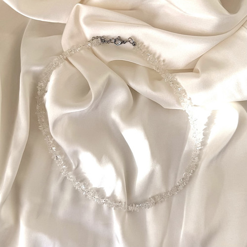 Náhrdelník choker křišťálový — foto 2