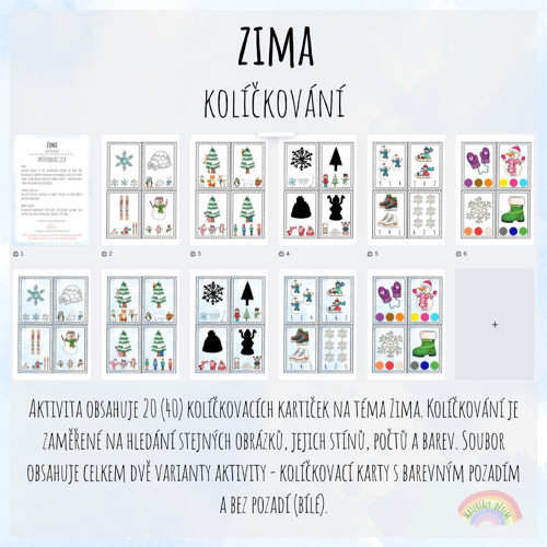 Zima, kolíčkování — foto 2