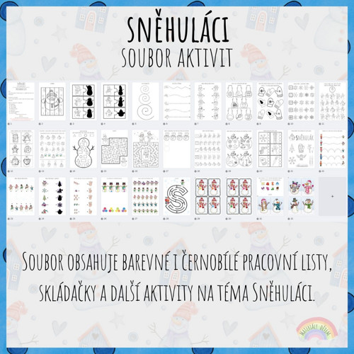Sněhuláci, soubor aktivit — foto 2