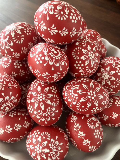 Slepičí kraslice - červené — foto 3