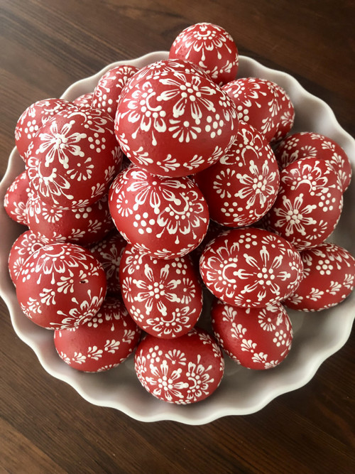 Slepičí kraslice - červené — foto 2