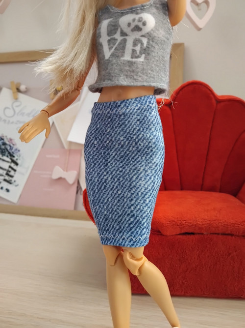 Barbie sukně jean — foto 4