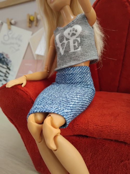 Barbie sukně jean — foto 3