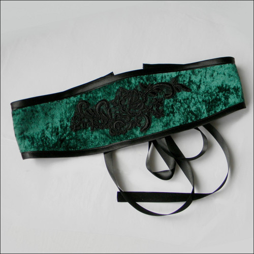 Gotický textilní opasek - OP74cm-82cm — foto 3
