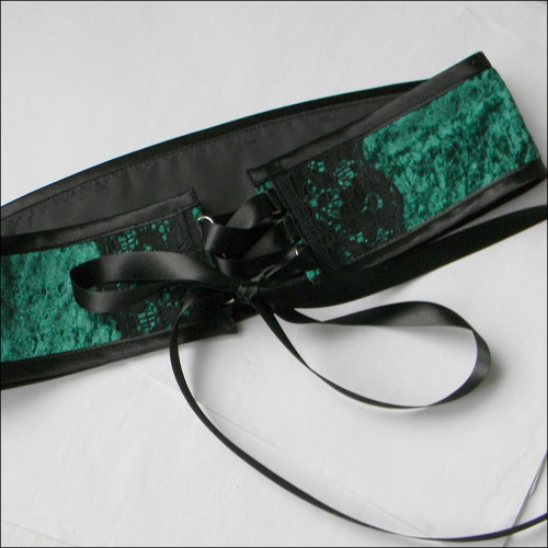 Gotický textilní opasek - OP74cm-82cm — foto 4