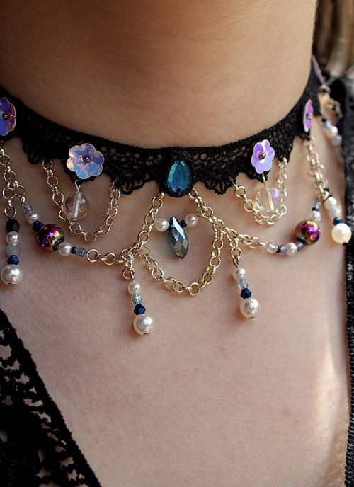 Krajkový choker Fleur — foto 4