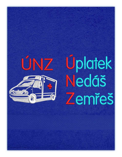 Osuška s výšivkou Sanitka — foto 3